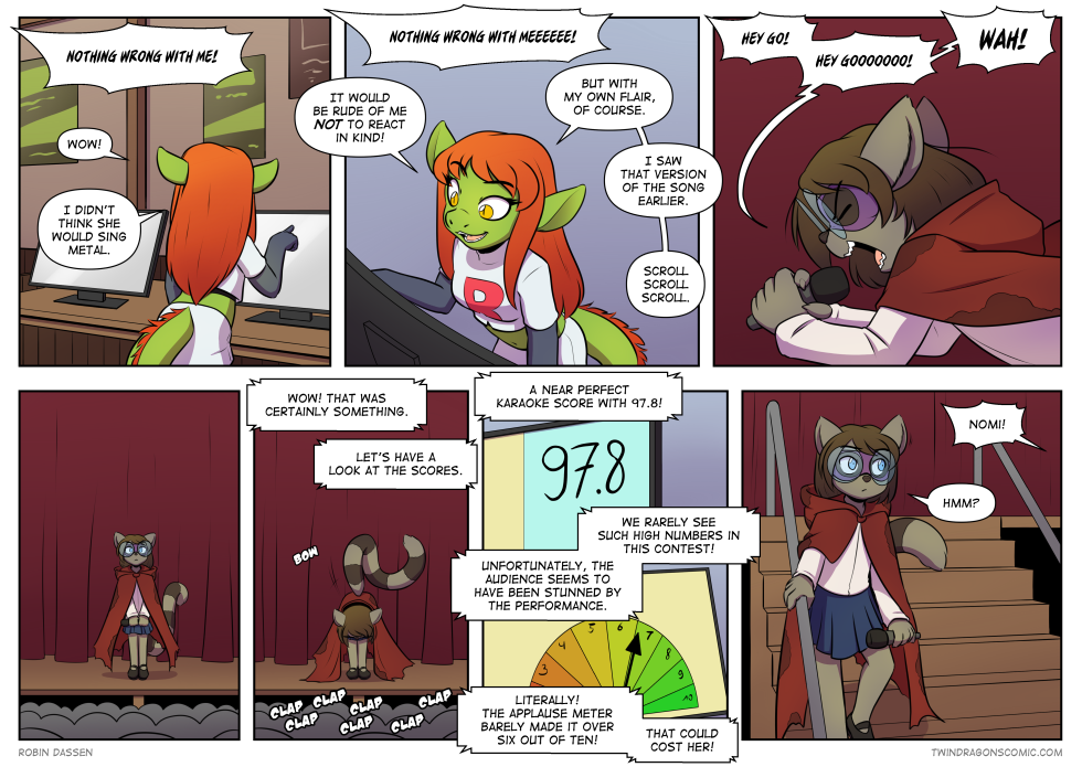 The audience wasn't expecting Nomi's performance, it seems.